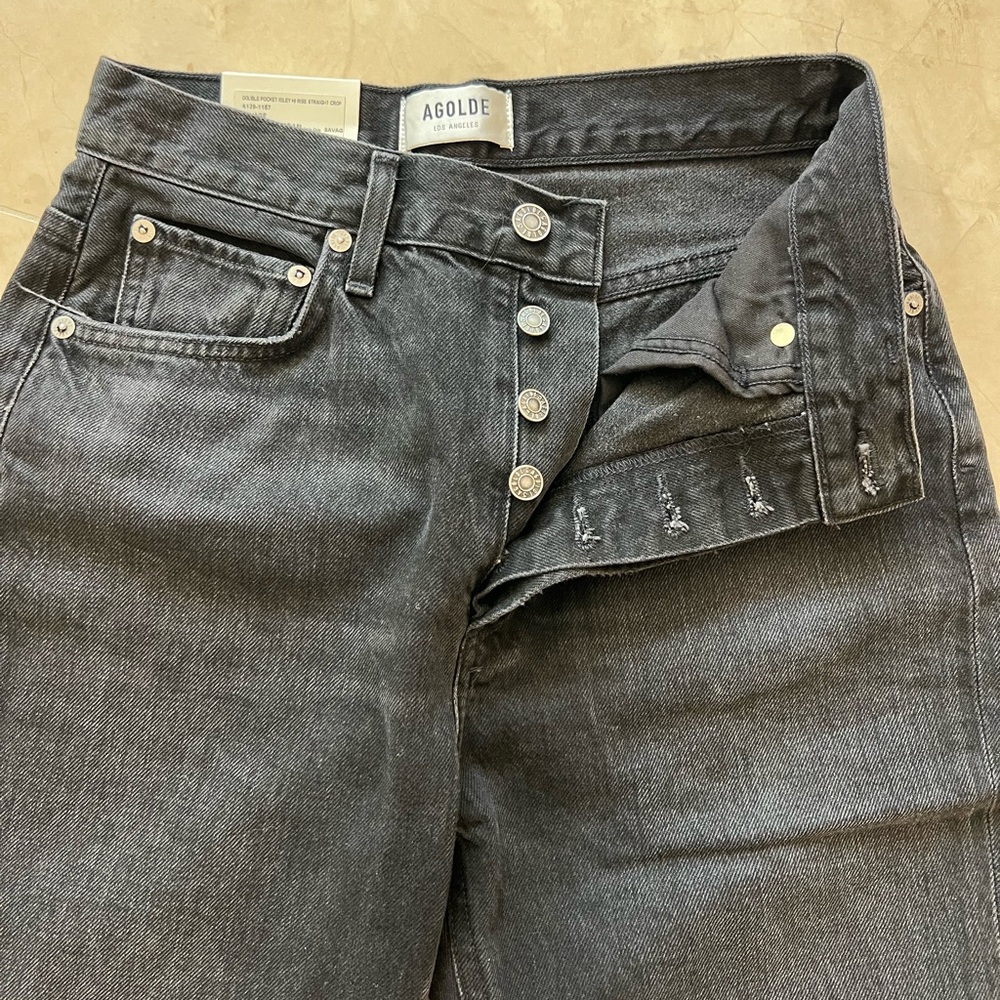 Agolde hi rise straight crop Riley sz 27